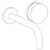 Watermark 21-1.2M-E2xx Elements Wall Mounted 2 Hole Lavatory Set With 8 3/4" Spout - Parent
