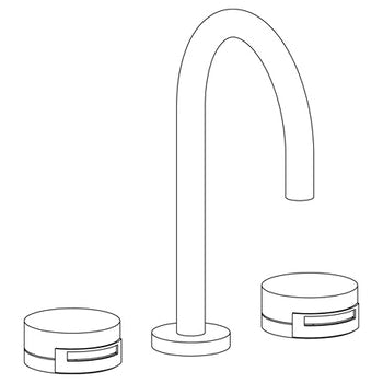 Watermark 21-2-E1xx Elements Deck Mounted 3 Hole Extended Lavatory Set