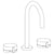 Watermark 21-2-E2xx Elements Deck Mounted 3 Hole Extended Lavatory Set