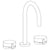 Watermark 21-2-E2xx Elements Deck Mounted 3 Hole Extended Lavatory Set