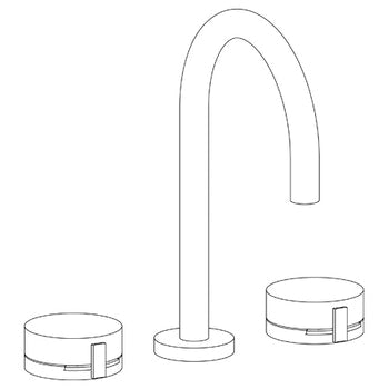 Watermark 21-2-E2xx Elements Deck Mounted 3 Hole Extended Lavatory Set