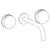 Watermark 21-2.2M-E1xx Elements Wall Mounted 3 Hole Lavatory Set With 8 3/4" Spout