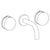 Watermark 21-2.2M-E2xx Elements Wall Mounted 3 Hole Lavatory Set With 8 3/4" Spout