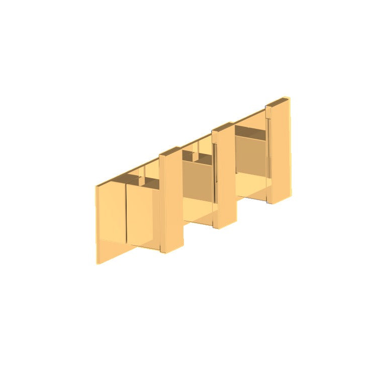 Kartners 210134-3 Prague Triple Prong Robe Hook