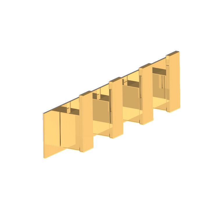 Kartners 210134-4 Prague Quadruple Prong Robe Hook