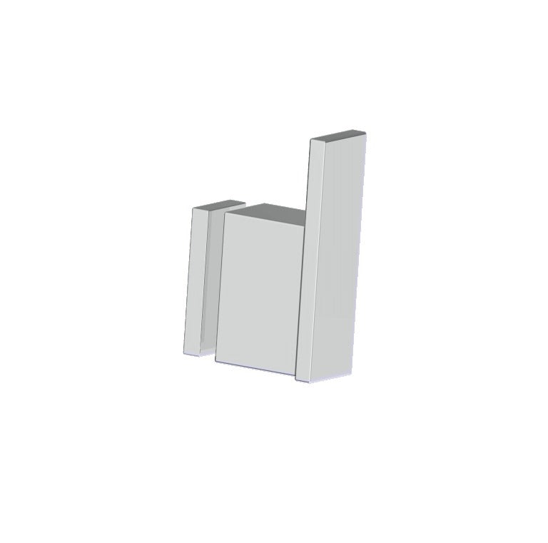Kartners 2107301 Prague Single Through Glass Robe Hook