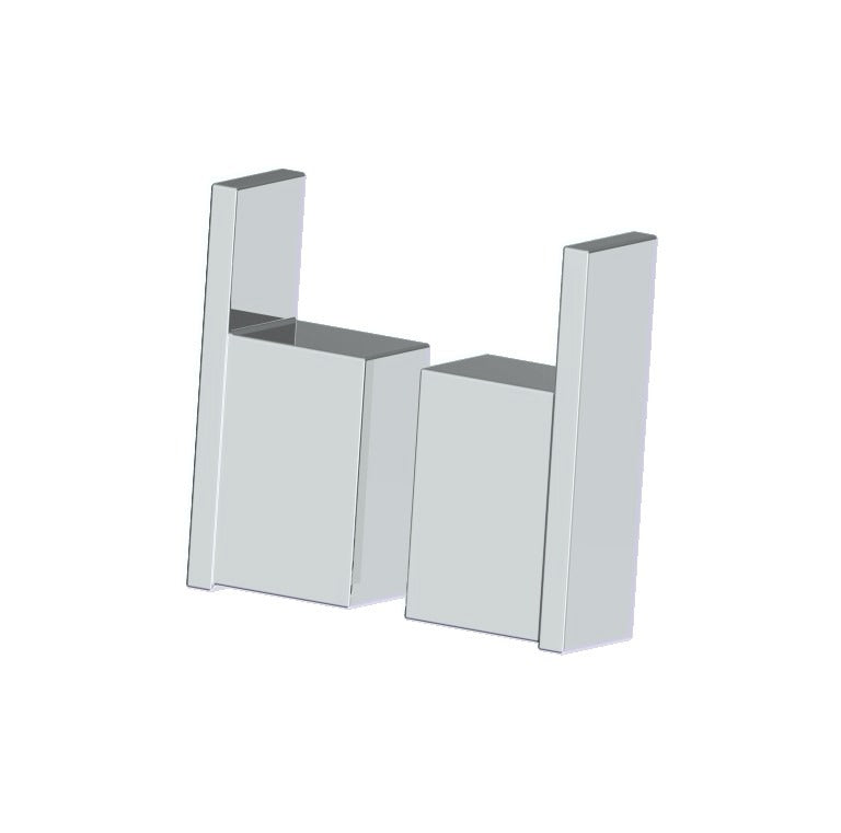 Kartners 2107302 Prague Double Through Glass Robe Hook