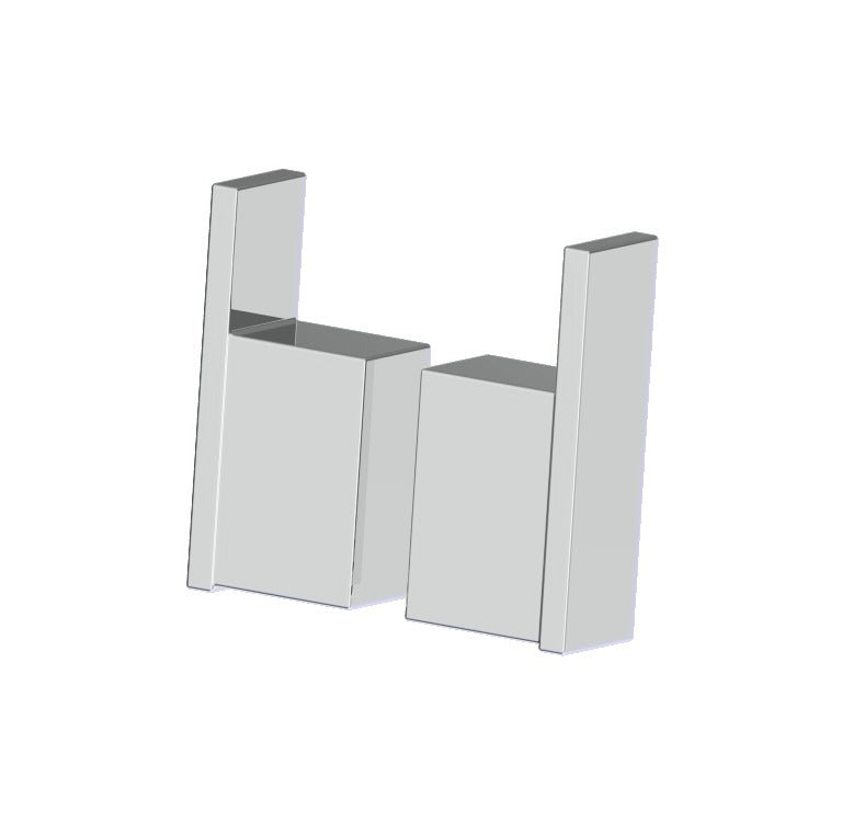 Kartners 2107302 Prague Double Through Glass Robe Hook