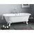 Cheviot 2169-WC Regal Cast Iron Bathtub With Continuous Rolled Rim And Shaughnessy Feet