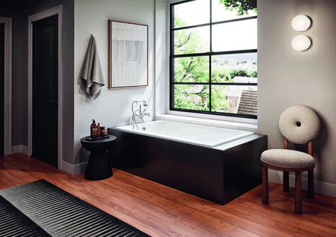 Cheviot 2189-WU-FT Russell Drop-In Cast Iron Bathtub 60" With Feet