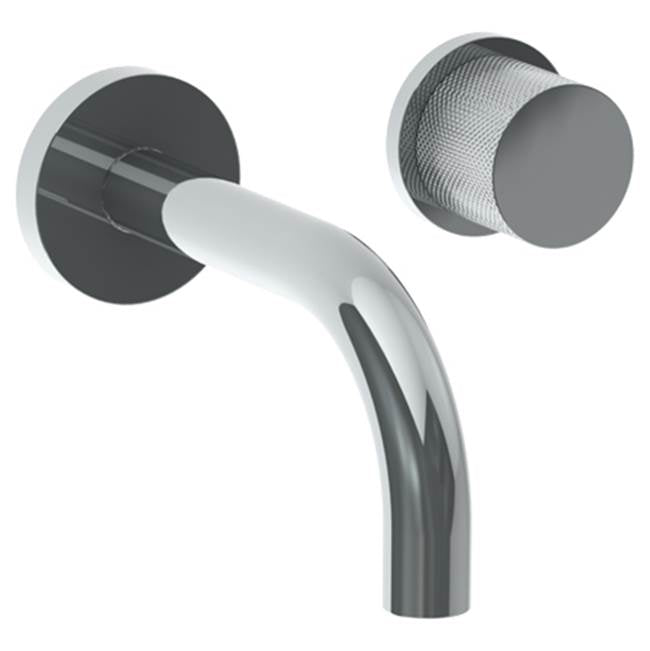 Watermark 22-1.2S-TIA Titanium Wall Mounted 2 Hole Lavatory Set With 6" Spout