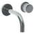 Watermark 22-1.2S-TIA Titanium Wall Mounted 2 Hole Lavatory Set With 6" Spout