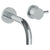 Watermark 22-1.2S-TIB Titanium Wall Mounted 2 Hole Lavatory Set With 6" Spout