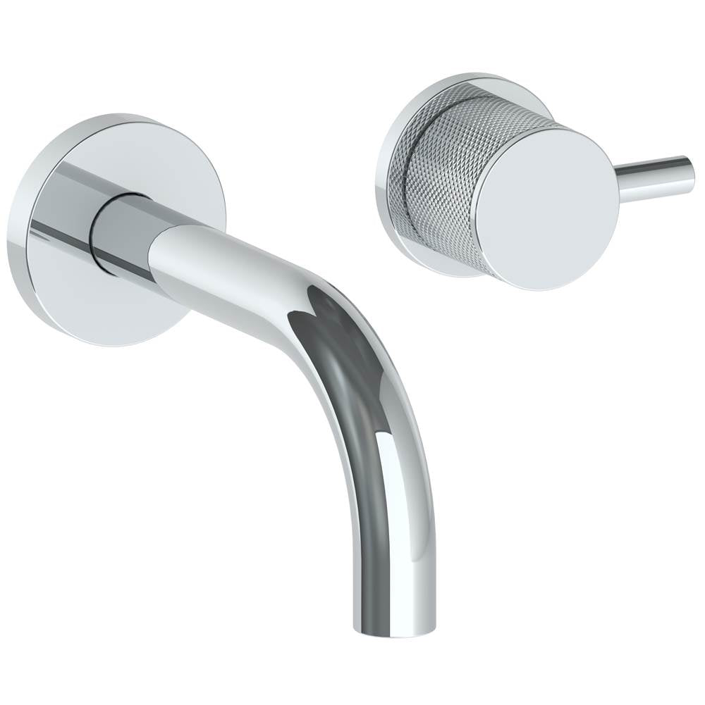 Watermark 22-1.2S-TIC Titanium Wall Mounted 2 Hole Lavatory Set With 6" Spout