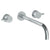 Watermark 22-2.2L-TIB Titanium Wall Mounted 3 Hole Lavatory Set With 11 7/8" Spout