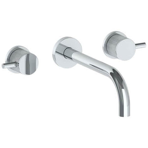 Watermark 22-2.2M-TIC Titanium Wall Mounted 3 Hole Lavatory Set With 8 3/4" Spout
