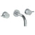 Watermark 22-2.2S-TIB Titanium Wall Mounted 3 Hole Lavatory Set With 6" Spout