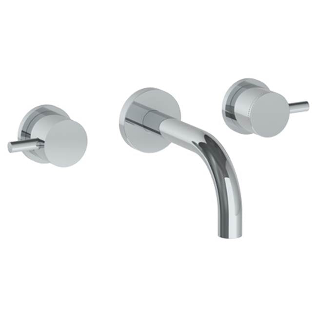 Watermark 22-2.2S-TIB Titanium Wall Mounted 3 Hole Lavatory Set With 6" Spout