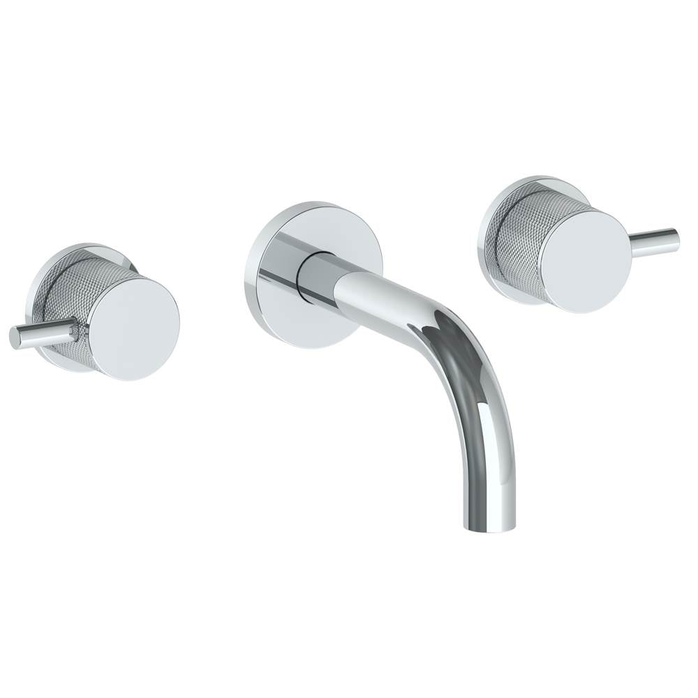 Watermark 22-2.2S-TIC Titanium Wall Mounted 3 Hole Lavatory Set With 6" Spout