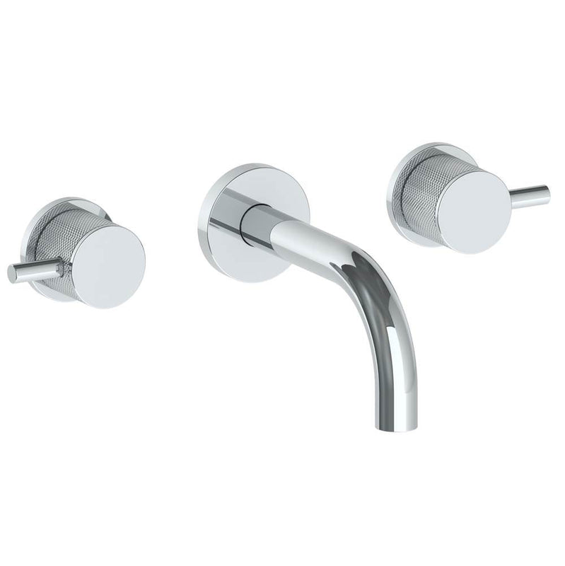 Watermark 22-2.2S-TIC Titanium Wall Mounted 3 Hole Lavatory Set With 6" Spout