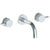 Watermark 22-2.2S-TIC Titanium Wall Mounted 3 Hole Lavatory Set With 6" Spout - Parent