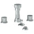 Watermark 22-4-TIA Titanium Deck Mounted 4-Hole Bidet