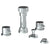 Watermark 22-4-TIB Titanium Deck Mounted 4-Hole Bidet