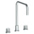 Watermark 22-7-TIA Titanium Deck Mounted 3 Hole Square Top Kitchen Faucet