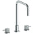 Watermark 22-7-TIC Titanium Deck Mounted 3 Hole Square Top Kitchen Faucet - Parent