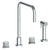 Watermark 22-7.1-TIA Titanium Deck Mounted 4 Hole Square Top Kitchen Set - Includes Side Spray