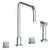 Watermark 22-7.1-TIA Titanium Deck Mounted 4 Hole Square Top Kitchen Set - Includes Side Spray