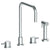 Watermark 22-7.1-TIB Titanium Deck Mounted 4 Hole Square Top Kitchen Set - Includes Side Spray
