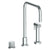 Watermark 22-7.1.3A-TIA Titanium Deck Mounted 3 Hole Square Top Kitchen Set - Includes Side Spray