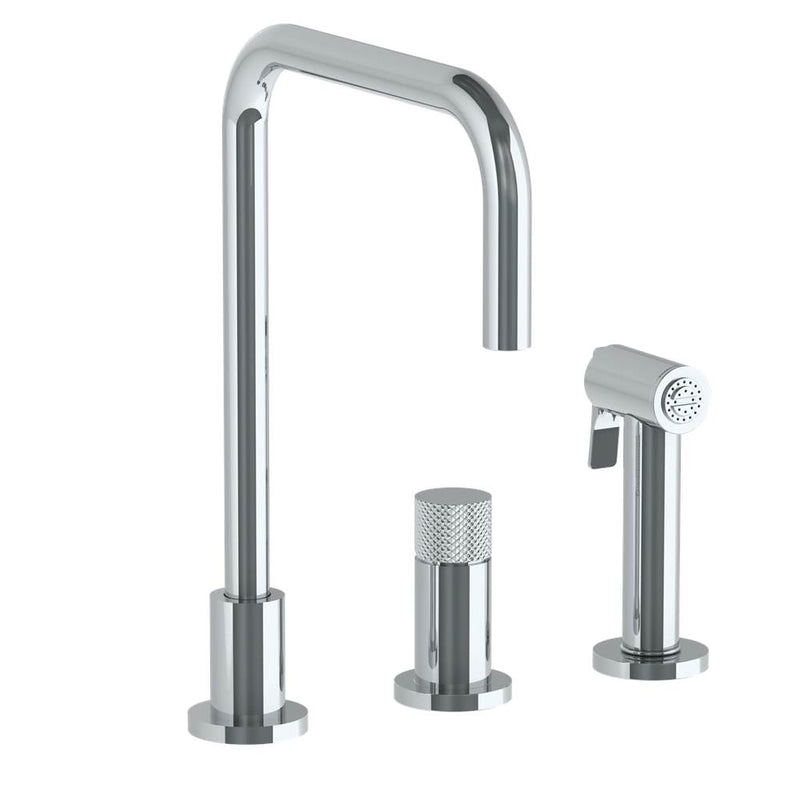 Watermark 22-7.1.3A-TIAV Deck Mounted 3 Hole Square Top Kitchen Set - Includes Side Spray - Parent