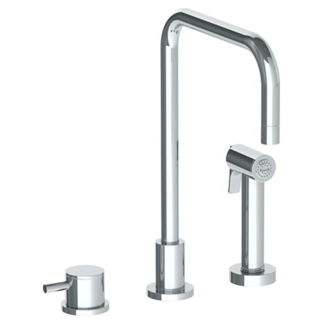 Watermark 22-7.1.3A-TIB Titanium Deck Mounted 3 Hole Square Top Kitchen Set - Includes Side Spray - Parent