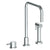 Watermark 22-7.1.3A-TIB Titanium Deck Mounted 3 Hole Square Top Kitchen Set - Includes Side Spray - Parent