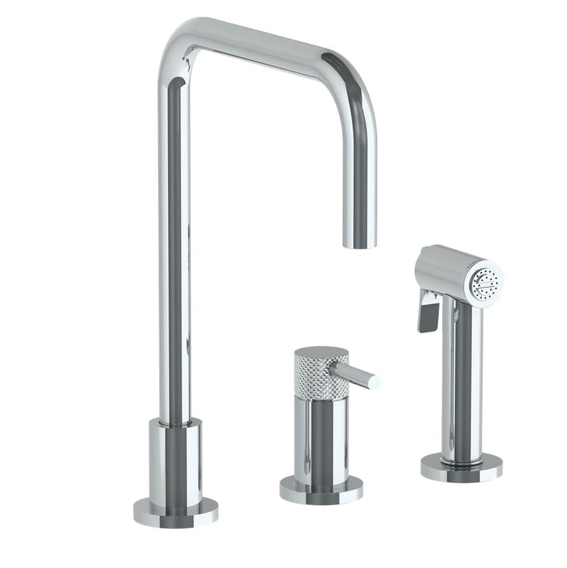 Watermark 22-7.1.3A-TICV Deck Mounted 3 Hole Square Top Kitchen Set - Includes Side Spray - Parent