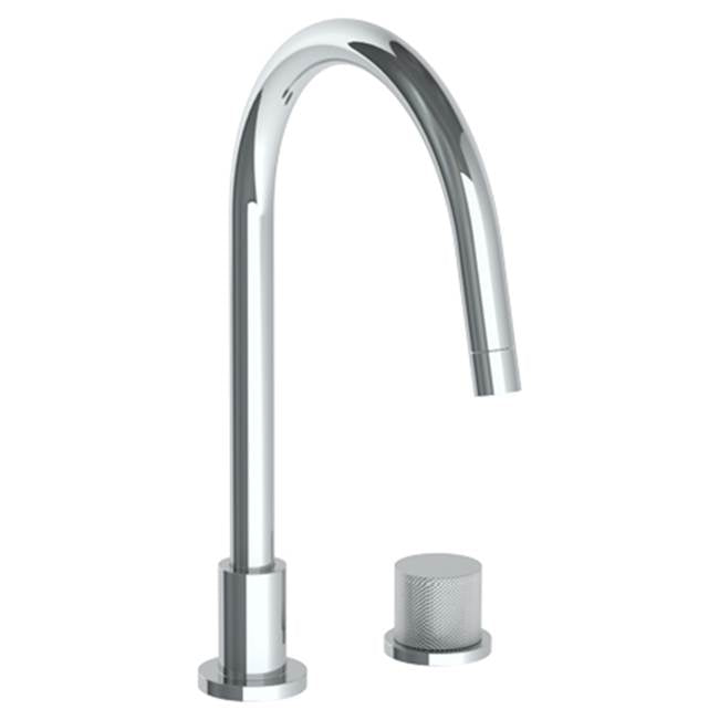 Watermark 22-7.1.3G-TIA Titanium Deck Mounted 2 Hole Gooseneck Kitchen Faucet