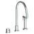 Watermark 22-7.1.3GA-TIB Titanium Deck Mounted 3 Hole Gooseneck Kitchen Set - Includes Side Spray