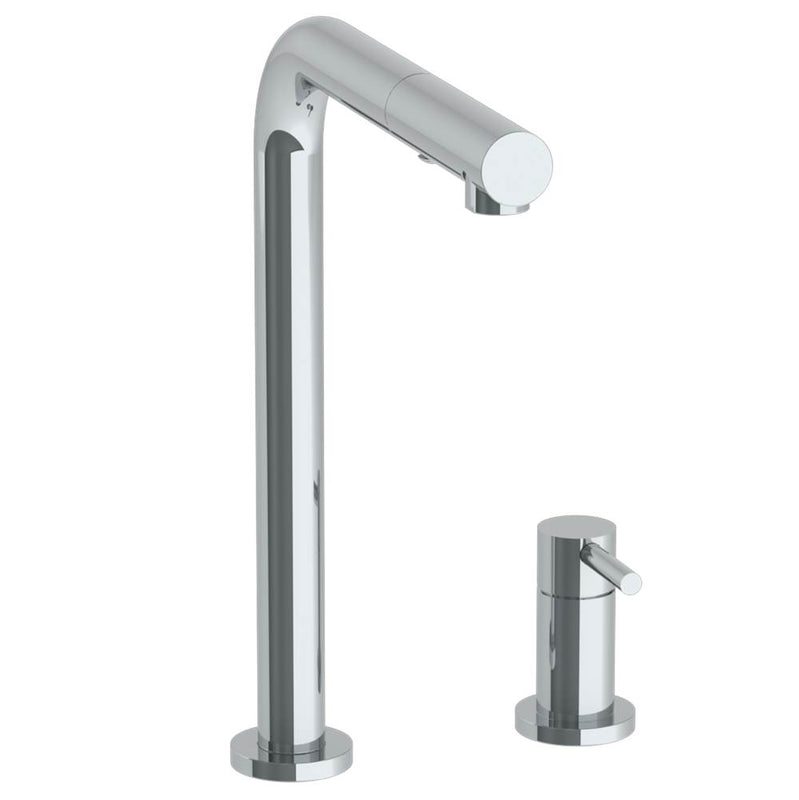 Watermark 22-7.1.3P1-TIBV Deck Mounted 2 Hole Square Top Kitchen Faucet With Pull Out Spray - Parent