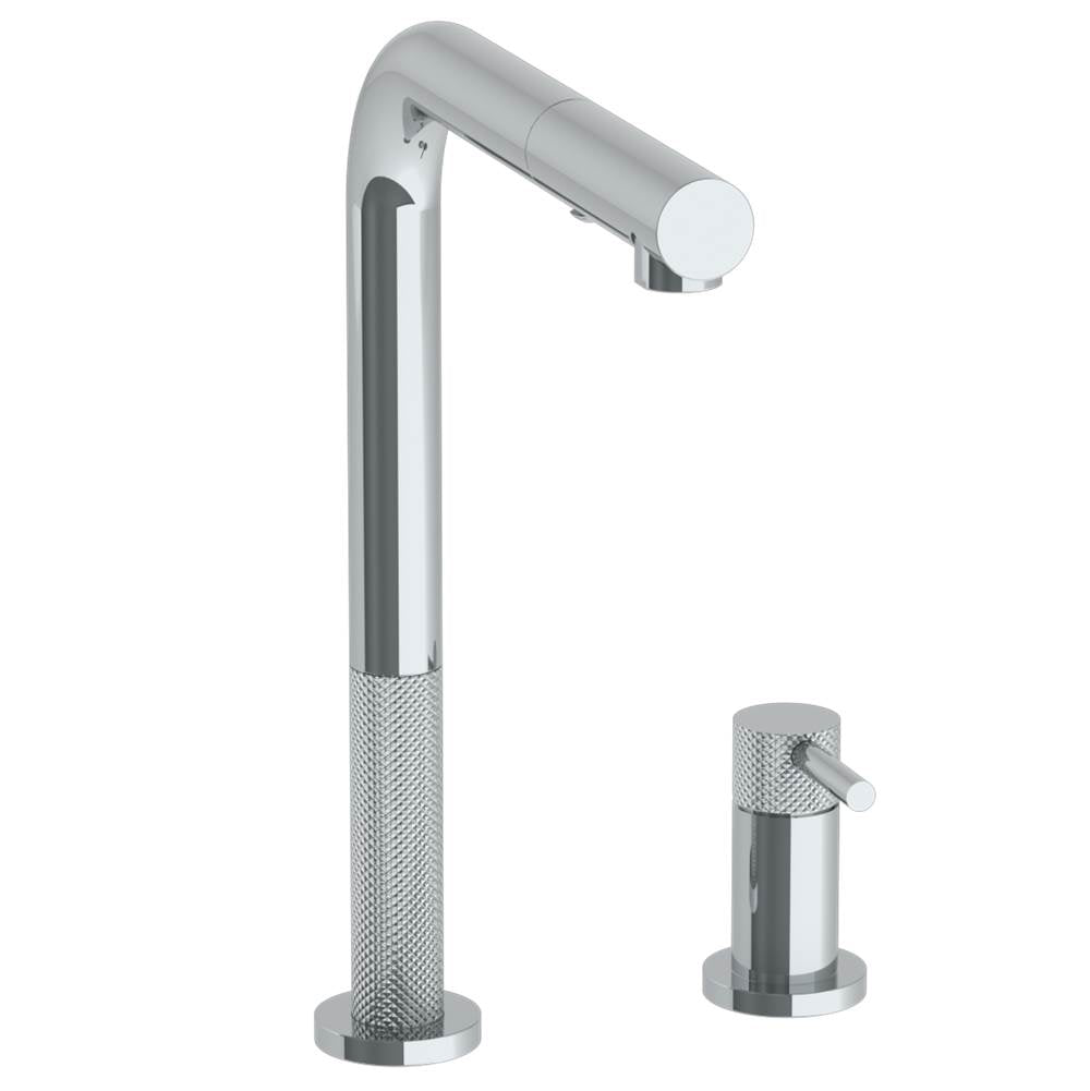 Watermark 22-7.1.3P1-TICV Deck Mounted 2 Hole Square Top Kitchen Faucet With Pull Out Spray - Parent