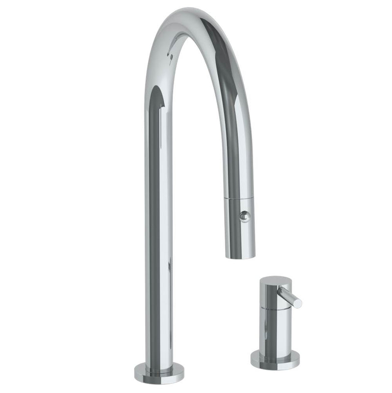 Watermark 22-7.1.3PG2-TIBV Deck Mounted 2 Hole Gooseneck Kitchen Faucet With Pull Down Spray - Parent