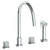 Watermark 22-7.1G-TIA Titanium Deck Mounted 4 Hole Gooseneck Kitchen Set - Includes Side Spray - Parent