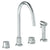 Watermark 22-7.1G-TIB Titanium Deck Mounted 4 Hole Gooseneck Kitchen Set - Includes Side Spray - Parent