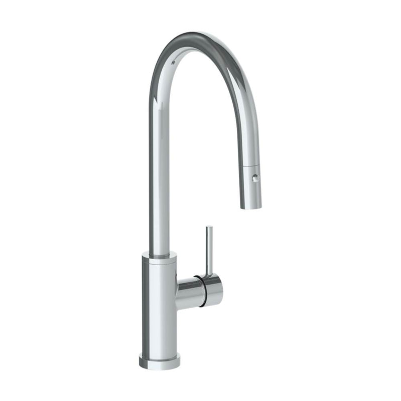 Watermark 22-7.3PG2-TIB Deck Mounted 1 Hole Gooseneck Kitchen Faucet With Pull Down Spray - High Spout - Parent