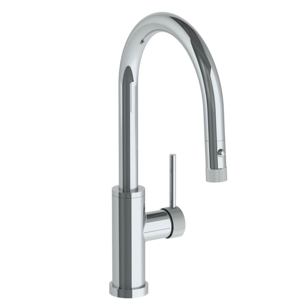 Watermark 22-7.3PG4-TIC Deck Mounted 1 Hole Gooseneck Kitchen Faucet With Pull Down Spray - Low Spout - Parent