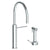 Watermark 22-7.4-TIB Titanium Deck Mounted 2 Hole Gooseneck Kitchen Set - Includes Side Spray With Integrated Mixer