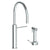 Watermark 22-7.4-TIB Titanium Deck Mounted 2 Hole Gooseneck Kitchen Set - Includes Side Spray With Integrated Mixer