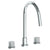 Watermark 22-7G-TIA Titanium Deck Mounted 3 Hole Gooseneck Kitchen Faucet
