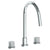 Watermark 22-7G-TIA Titanium Deck Mounted 3 Hole Gooseneck Kitchen Faucet